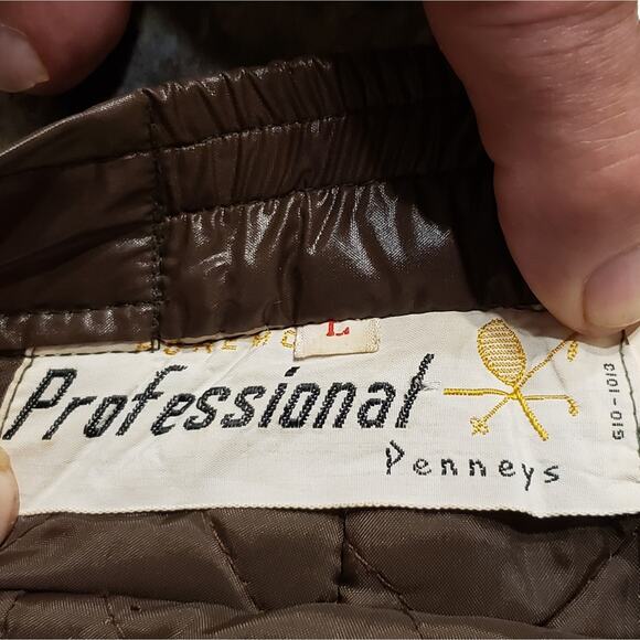 Penny's vintage snow pants brown British Crown‎ Colony of Hong Kong label LG - Picture 12 of 15